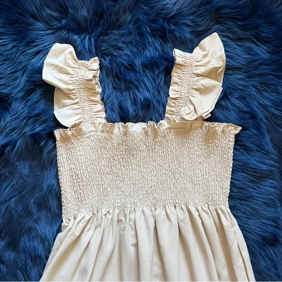 New! HILL HOUSE Ellie Nap Dress in Cream Nude - Picture 10 of 11